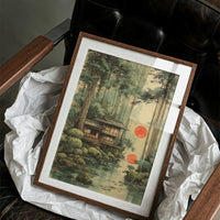 Forest Cabin Greets Twin Suns