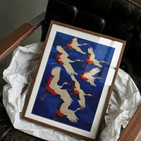 Cranes Paint The Midnight Sky