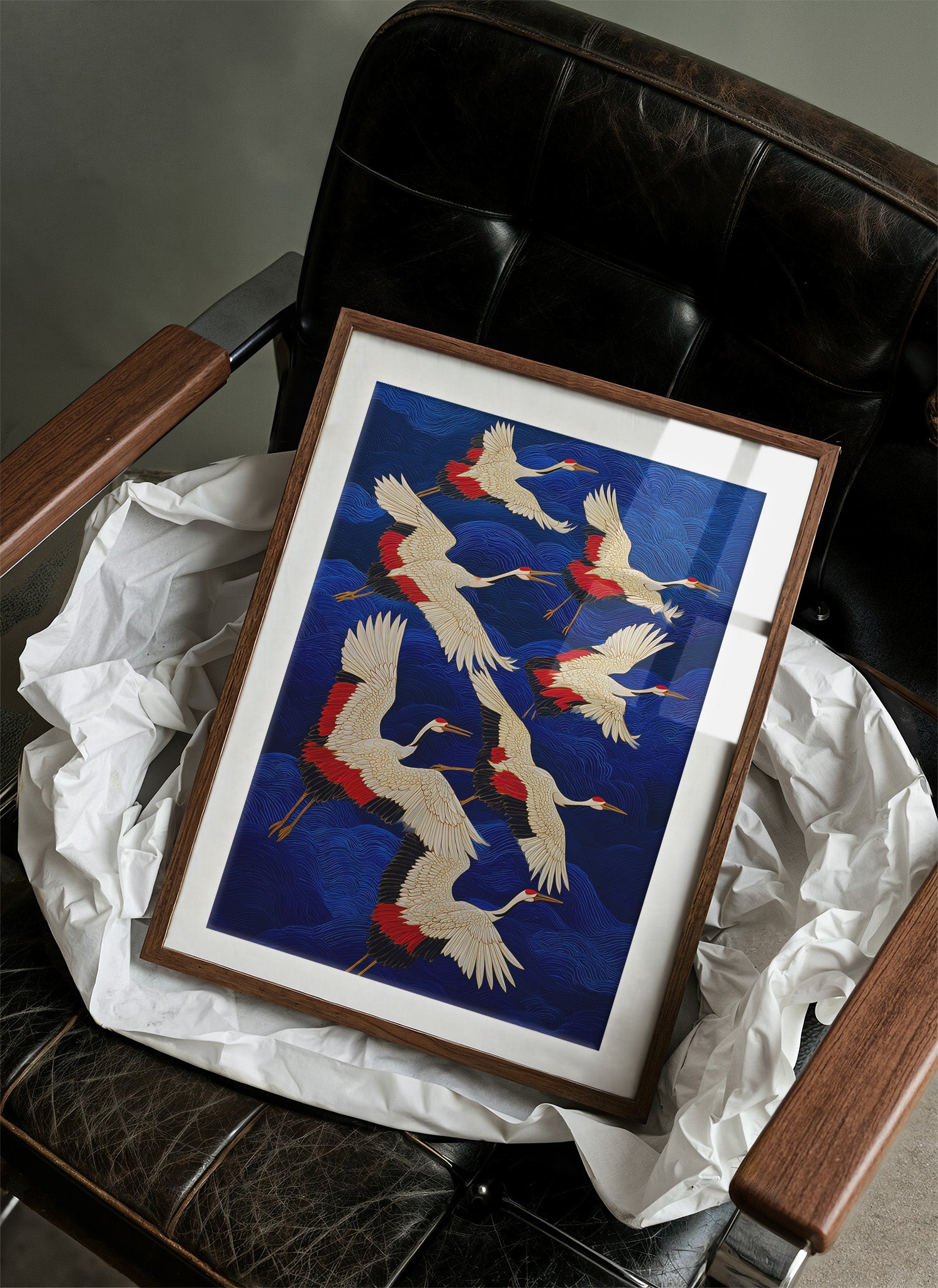 Cranes Paint The Midnight Sky