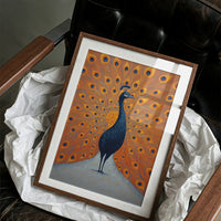 Proud Peacock Unfolds Golden Tales