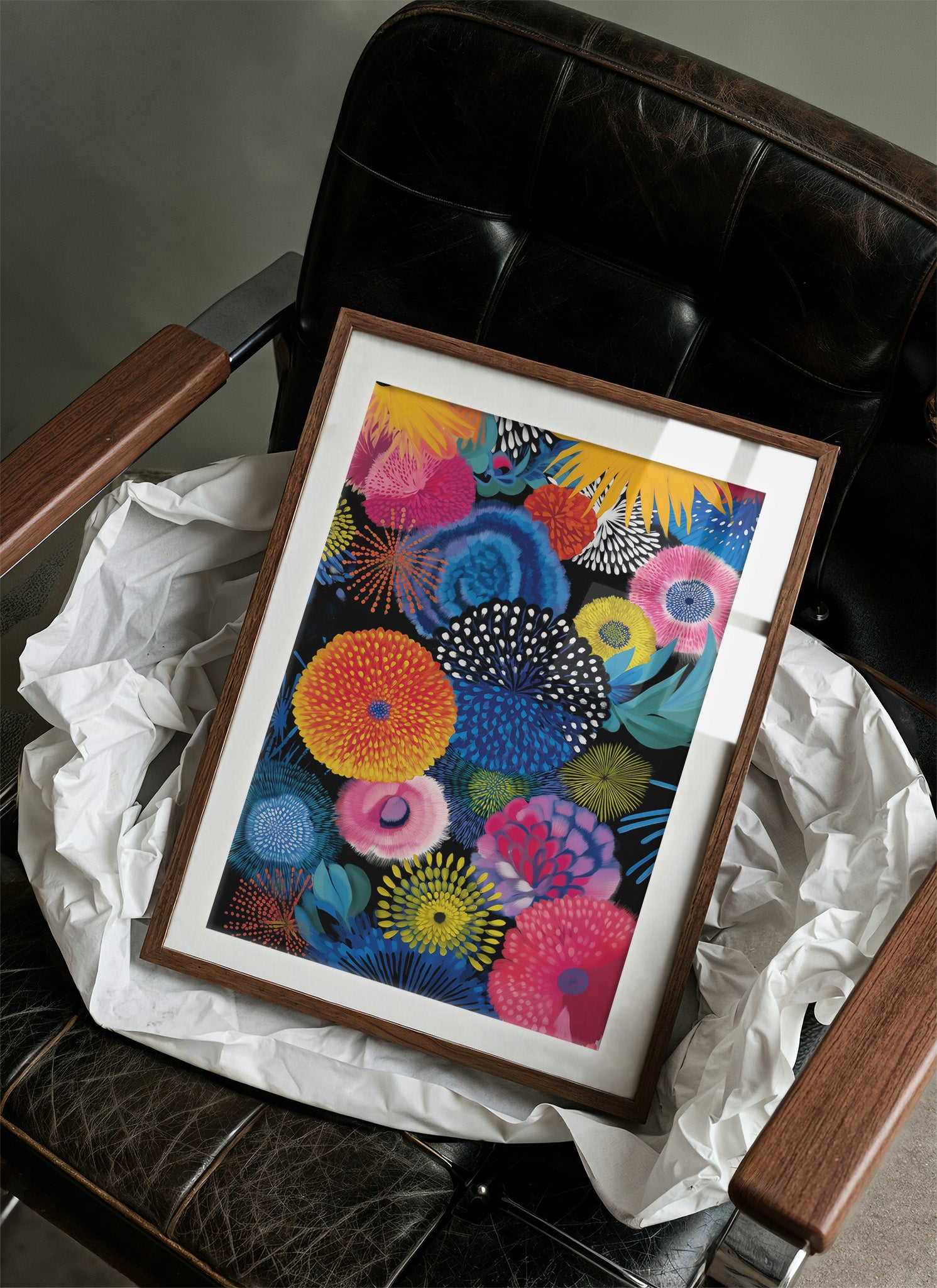 Tropical Blooms Dance At Midnight