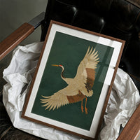 Noble Wings Against Emerald Depths