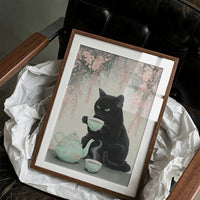 Black Cat's Cherry Blossom Tea Time