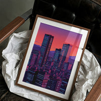 Neon Towers Paint Twilight Dreams