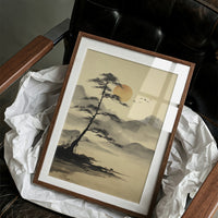 Solitary Pine Greets Rising Sun