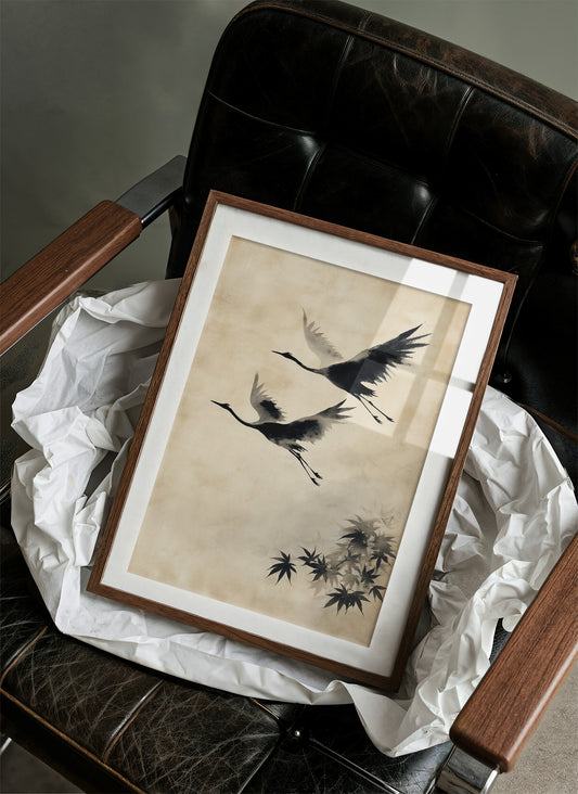 Cranes Paint Their Morning Dance