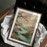 Cherry Blossoms Paint River's Journey