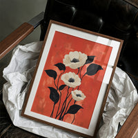 White Poppies Dance On Coral