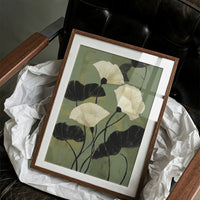 Ivory Petals Dance In Jade