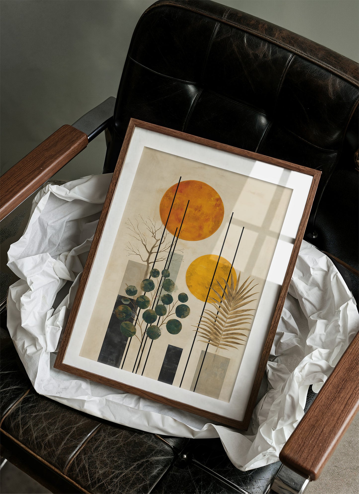 Twin Suns Dance With Palm Shadows