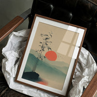 Bamboo Bends Toward Rising Sun