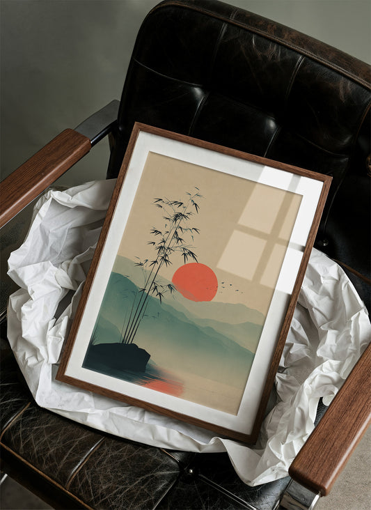 Bamboo Bends Toward Rising Sun