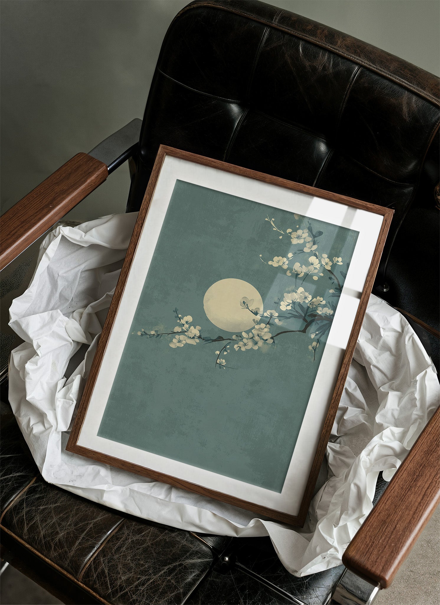 Cherry Blossoms Dance Under Moonlight