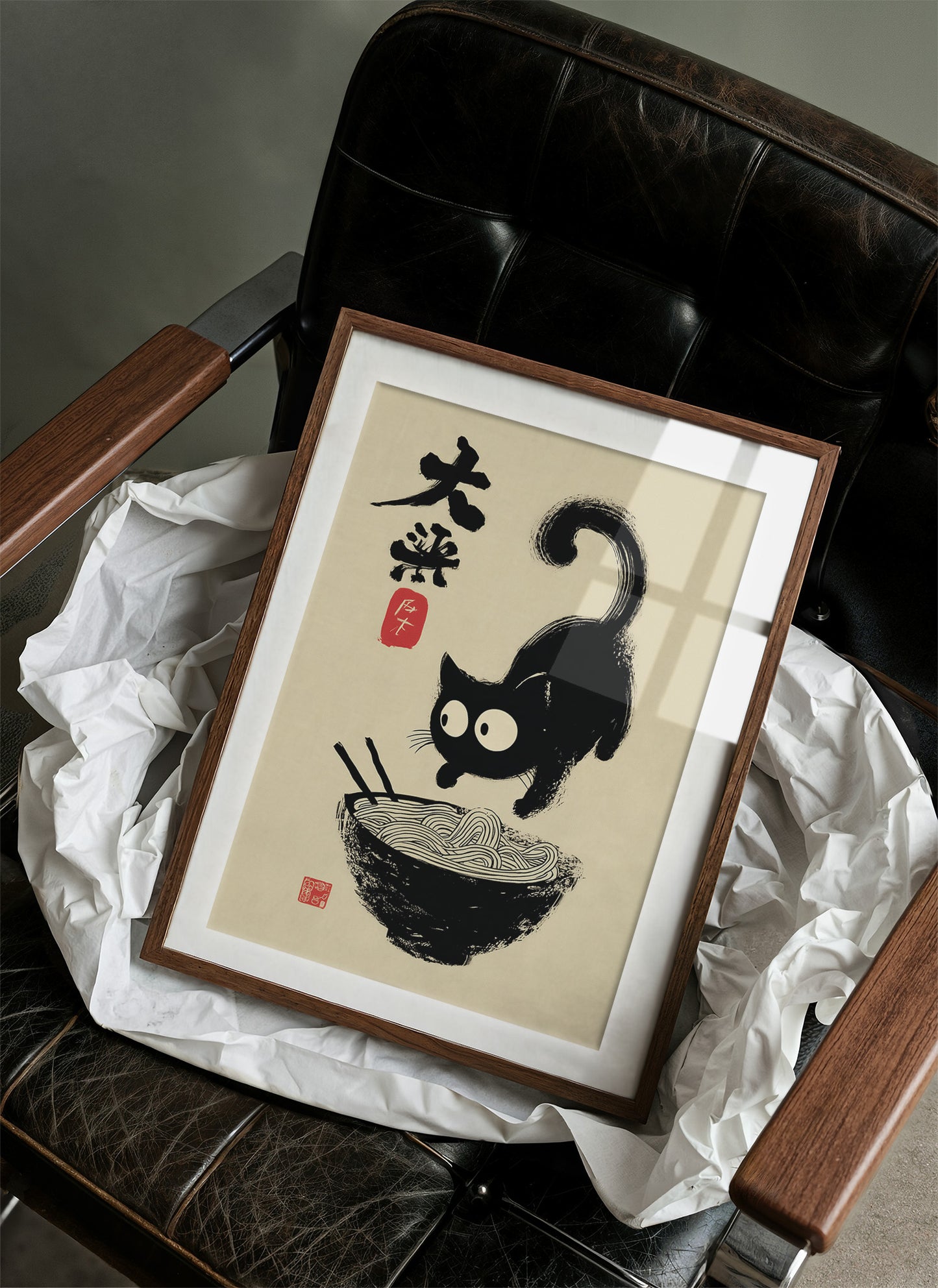 Curious Kitten Discovers Noodle Magic