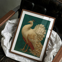 Regal Peacock In Emerald Court