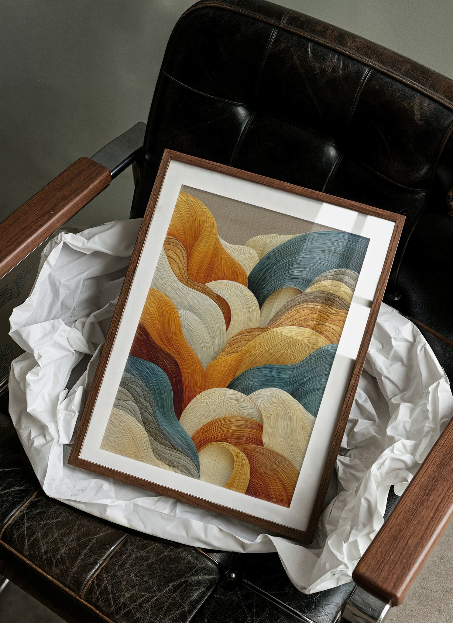 Waves Of Honey Meet Ocean Blue