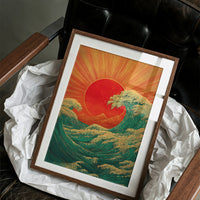 Ocean Waves Chase Rising Sun