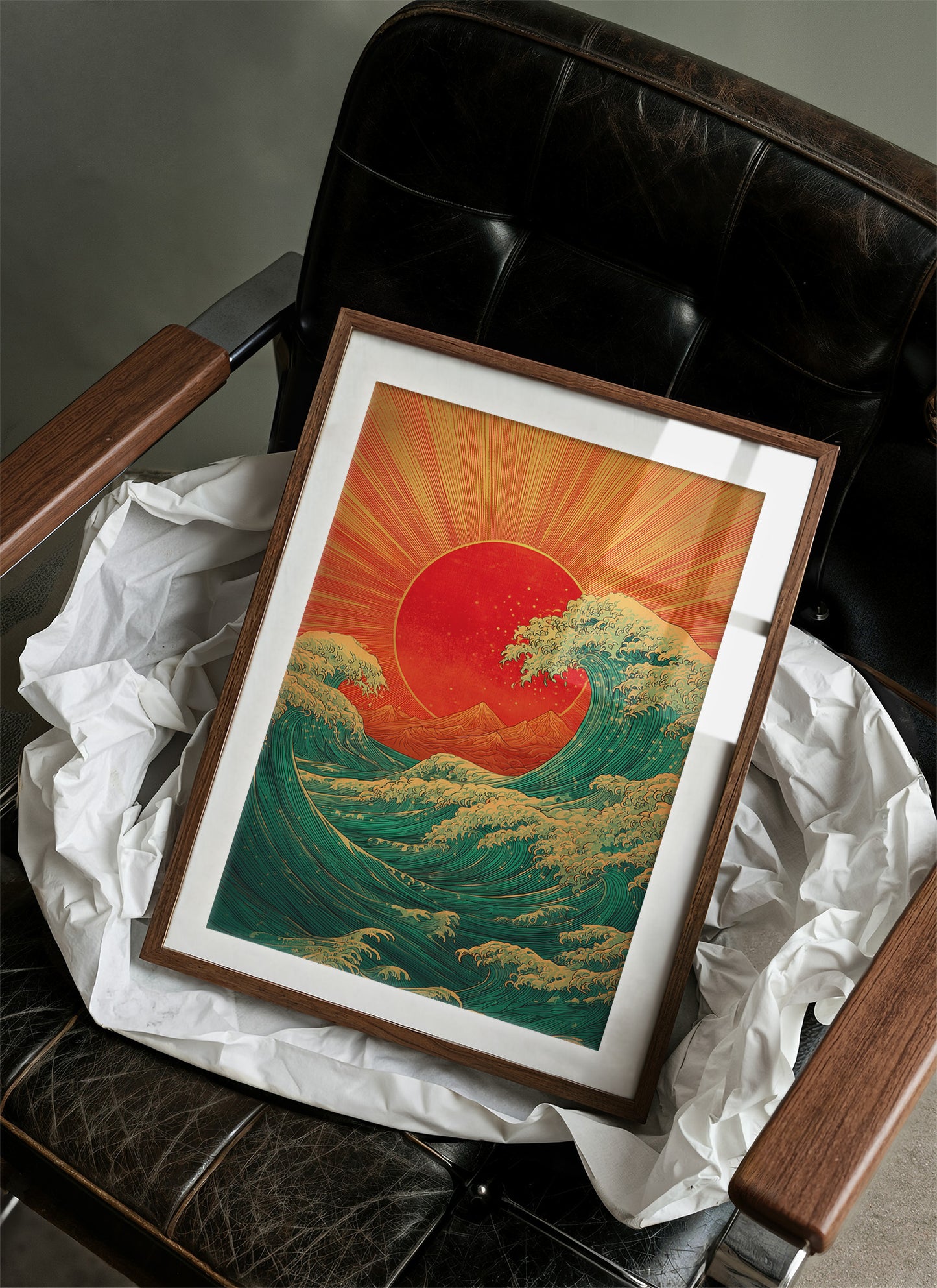 Ocean Waves Chase Rising Sun