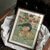 Peach Blossoms Guard Afternoon Dreams