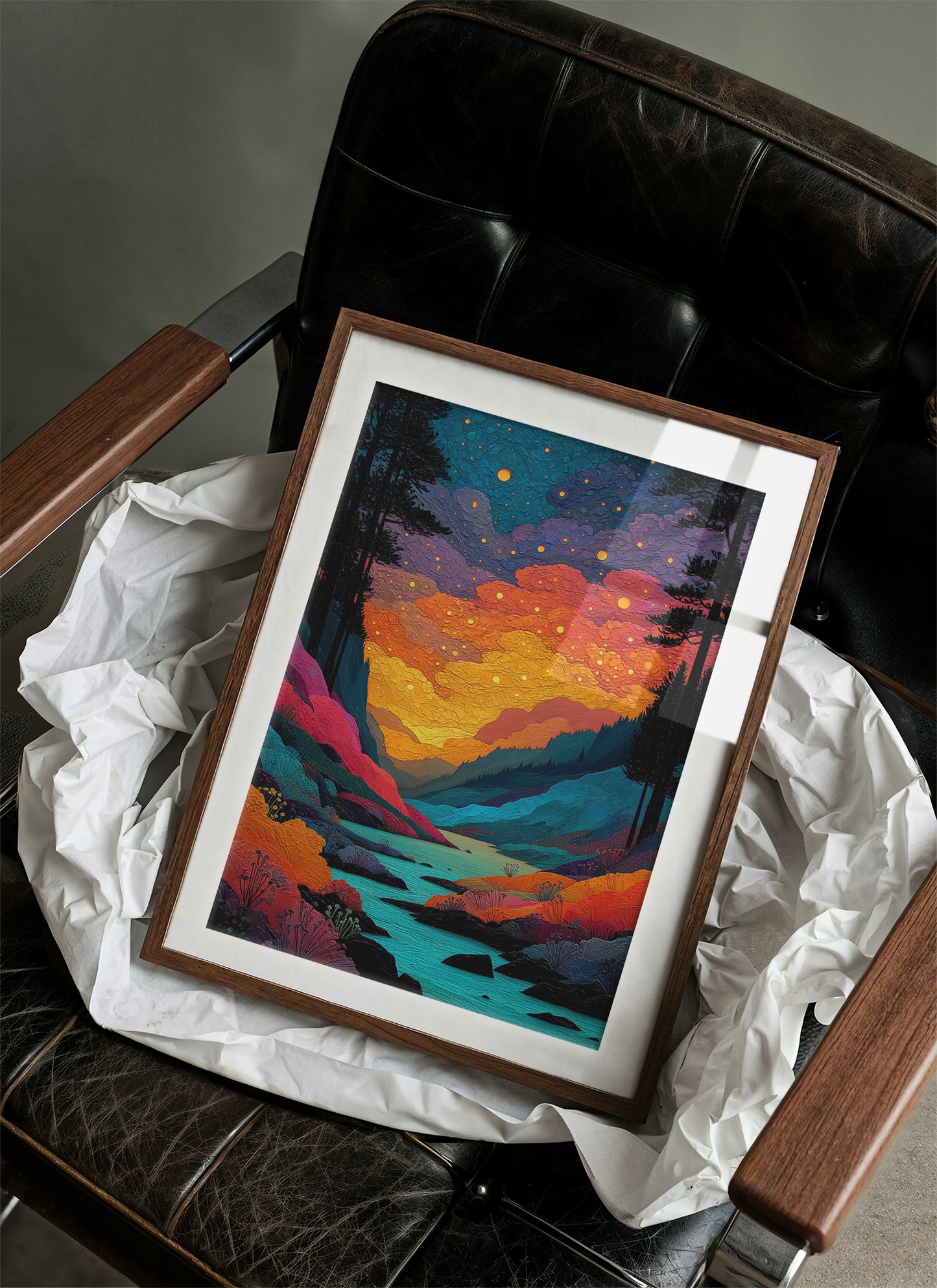 Fireflies Paint The River Valley