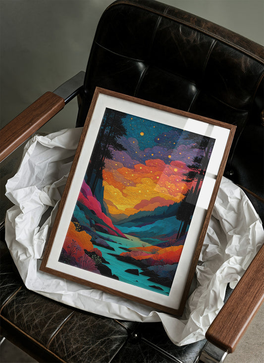 Fireflies Paint The River Valley