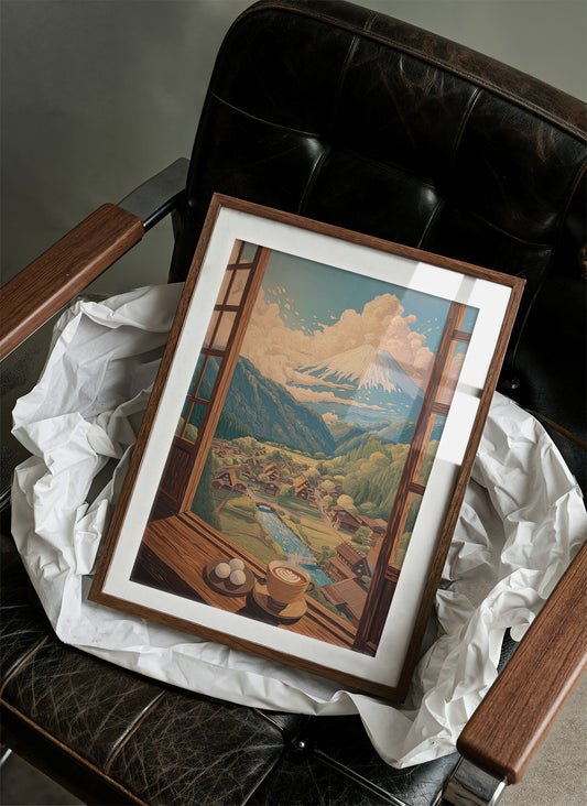 Morning Coffee Views Mount Fuji