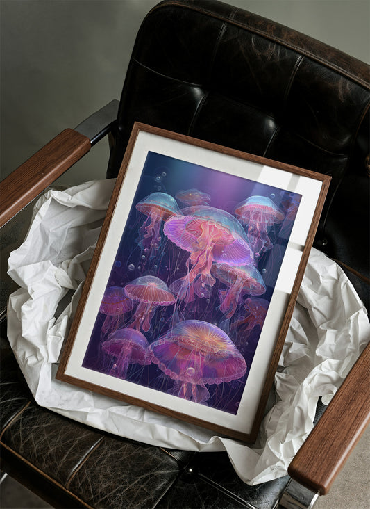 Deep Ocean Ballet In Neon Light