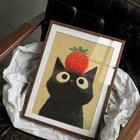 Black Cat Dreams Of Strawberry Days