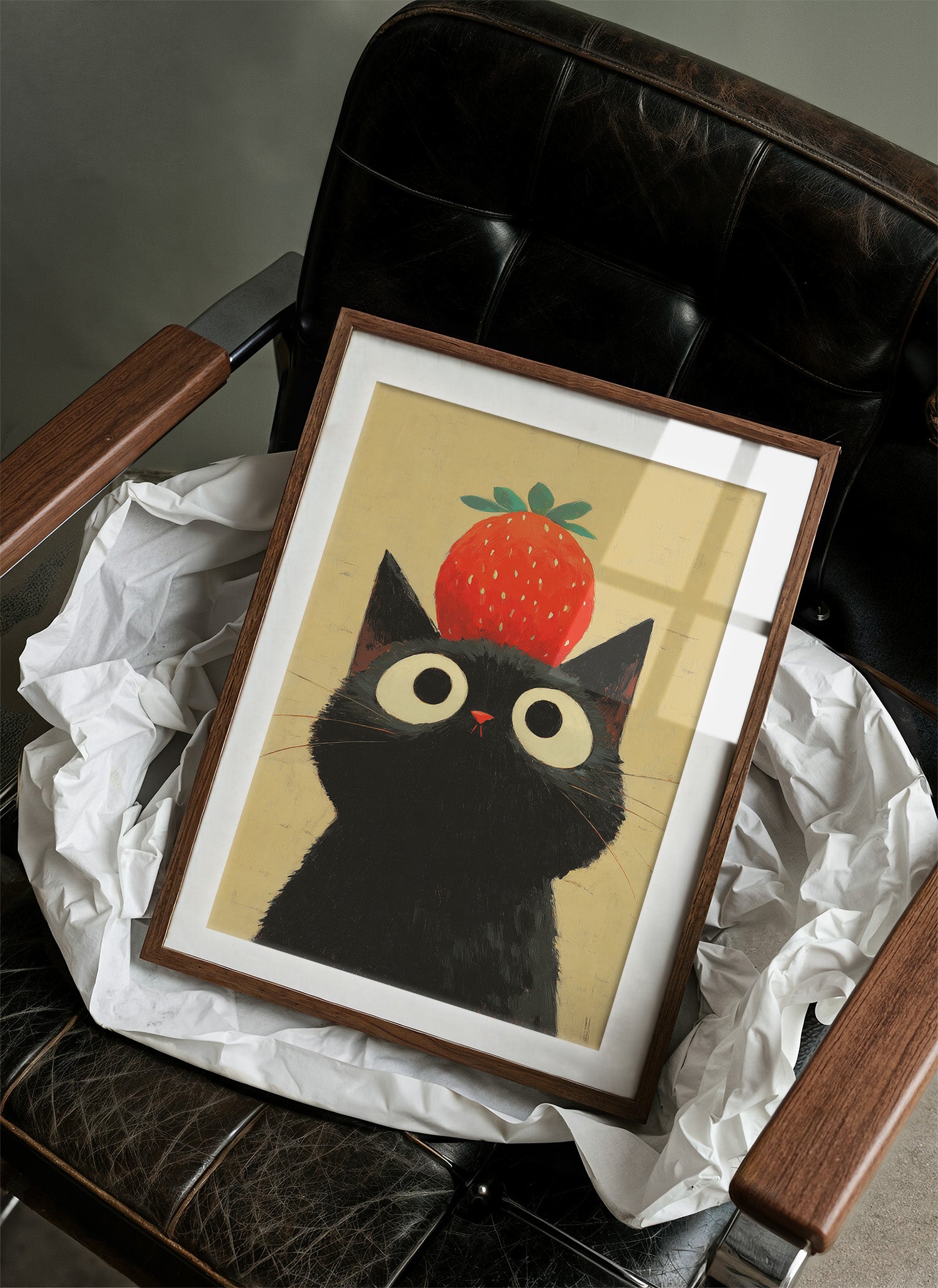 Black Cat Dreams Of Strawberry Days