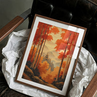 Maple Forest Guards Ancient Temple