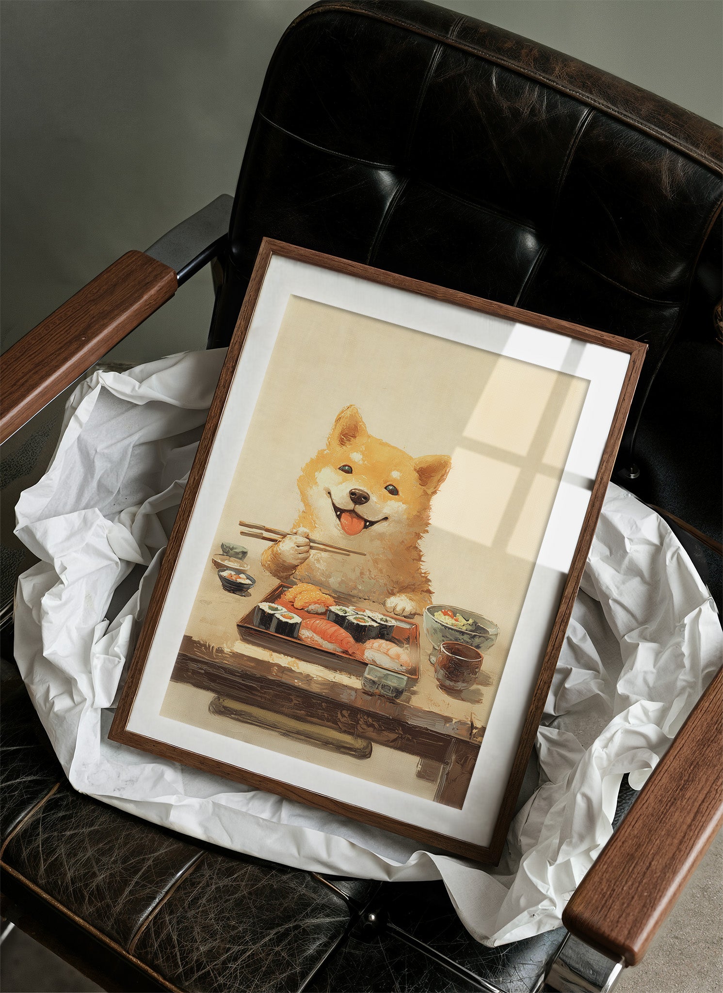 Sushi Night With Happy Shiba