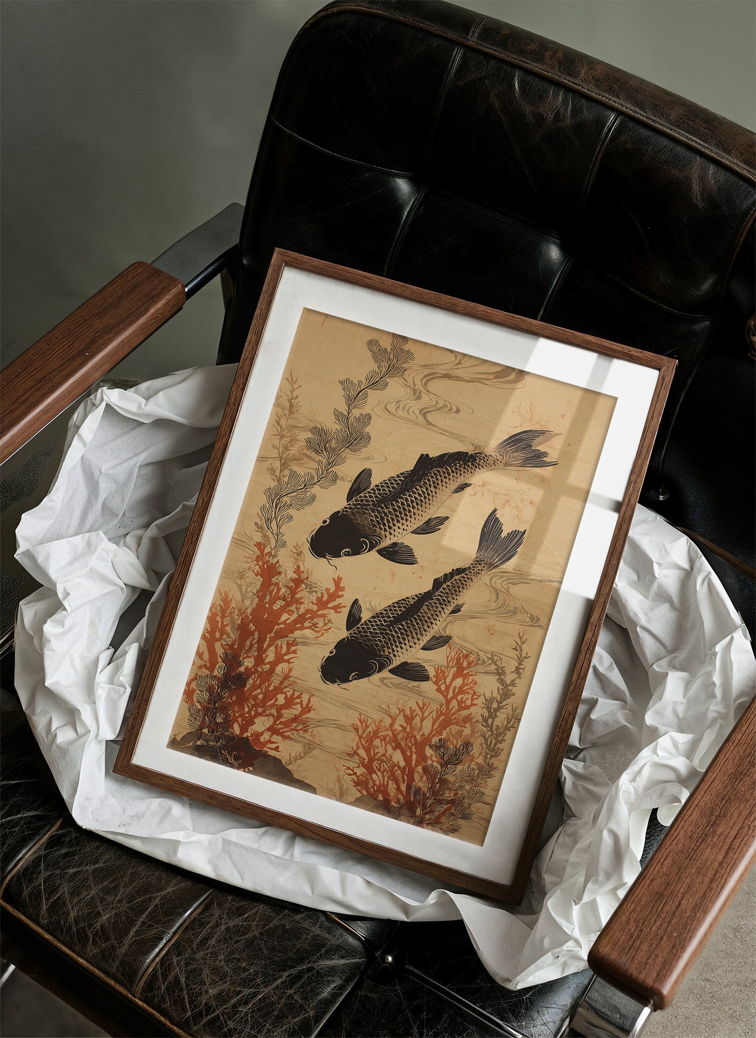 Koi Dance Through Coral Gardens