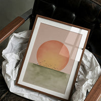 Birds Circle The Coral Dawn