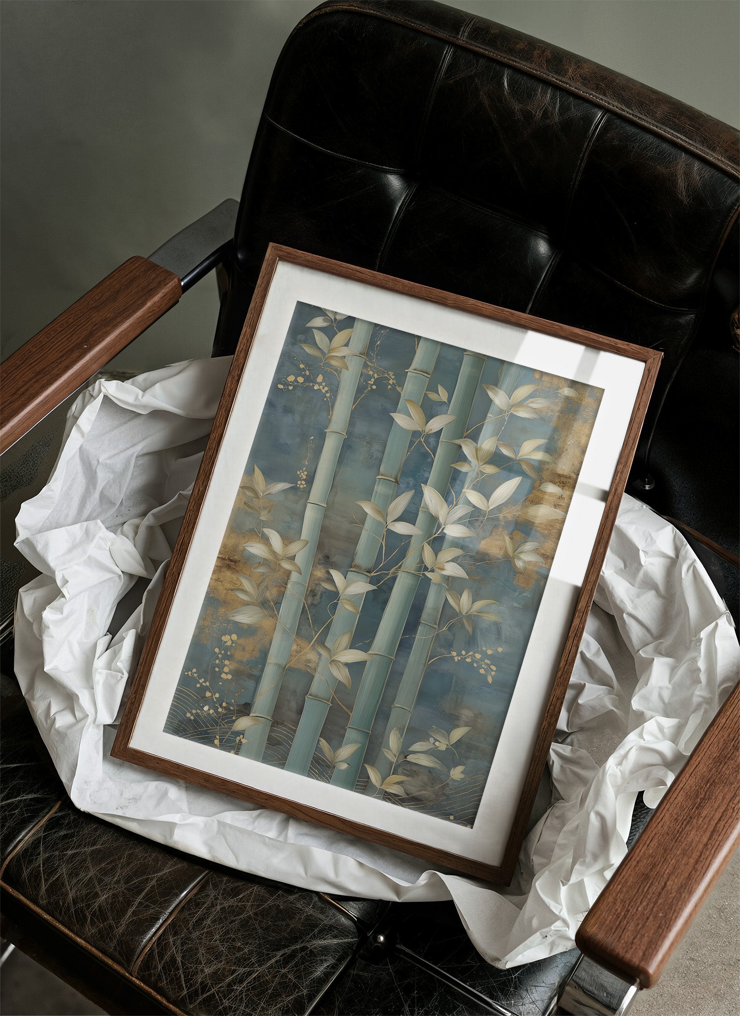 Bamboo Gardens Bathed In Moonlight