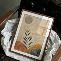 Moonlit Leaves Dance In Terra Cotta