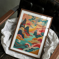 Ocean Dreams Paint Mountain Peaks