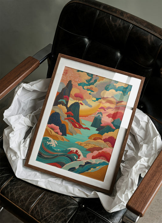 Ocean Dreams Paint Mountain Peaks