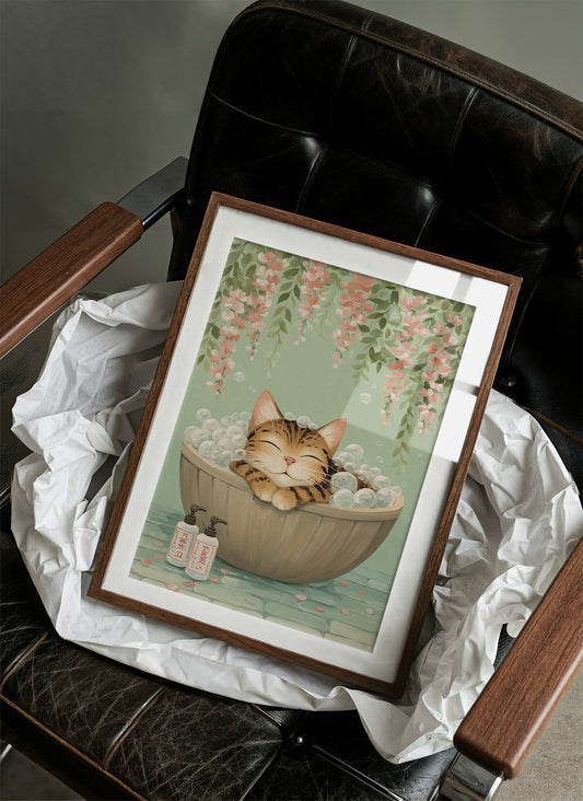 Bubble Bath Under Cherry Blossoms