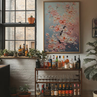 Blush Petals Dance In Spring