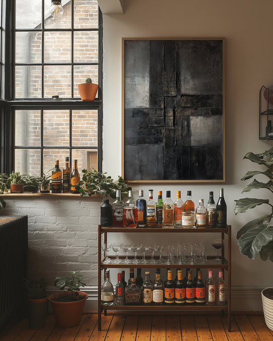 Concrete Poetry In Charcoal Light