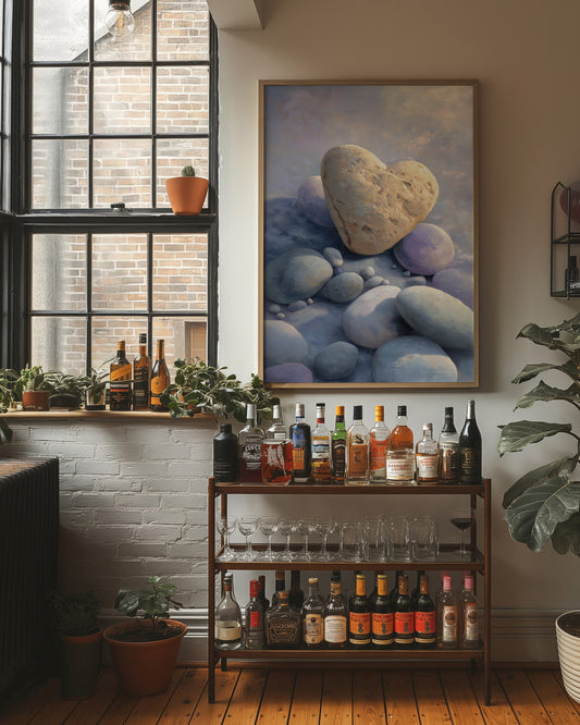 Stone Hearts Rest In Morning Light