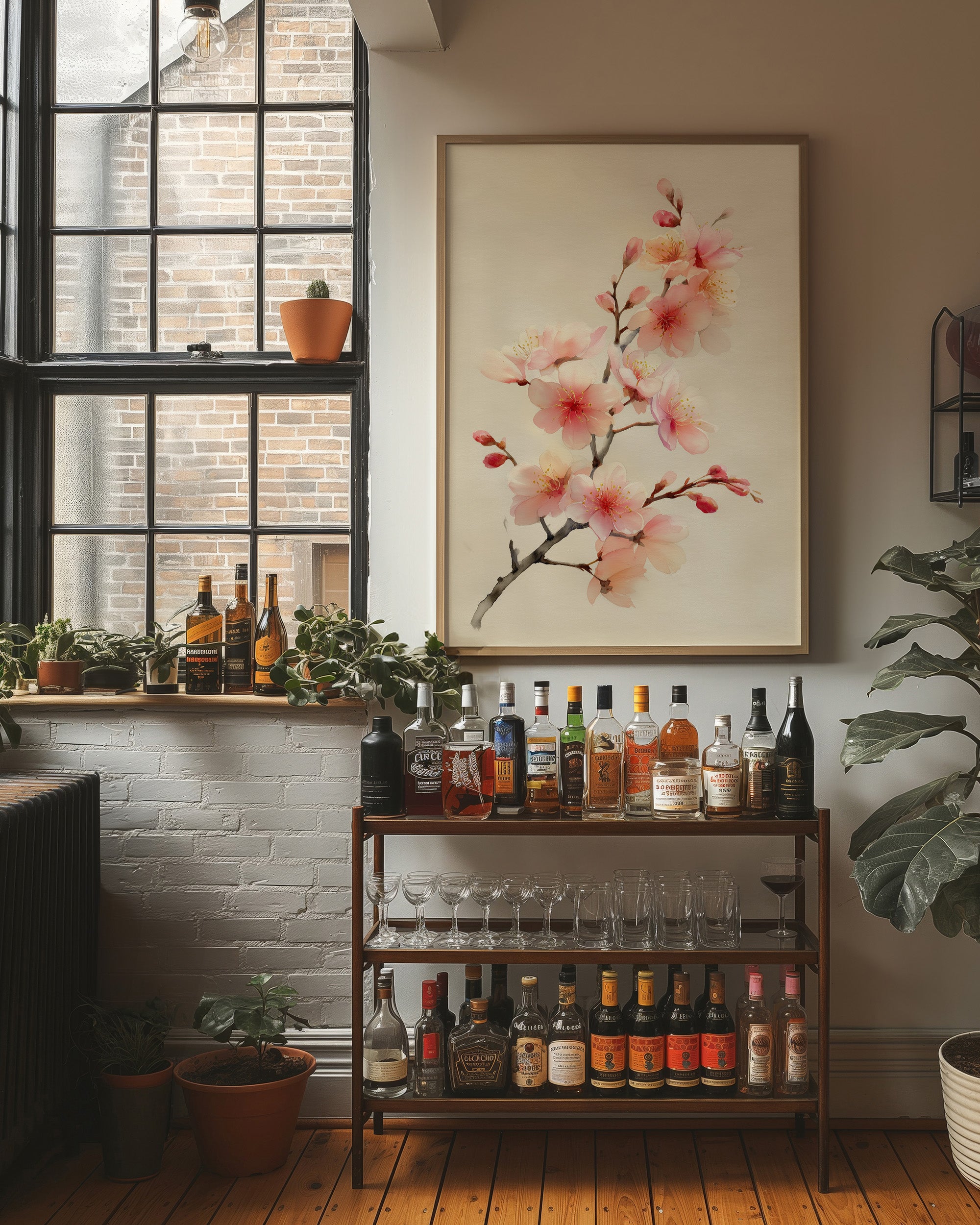 Cherry Blossoms Above Evening Spirits