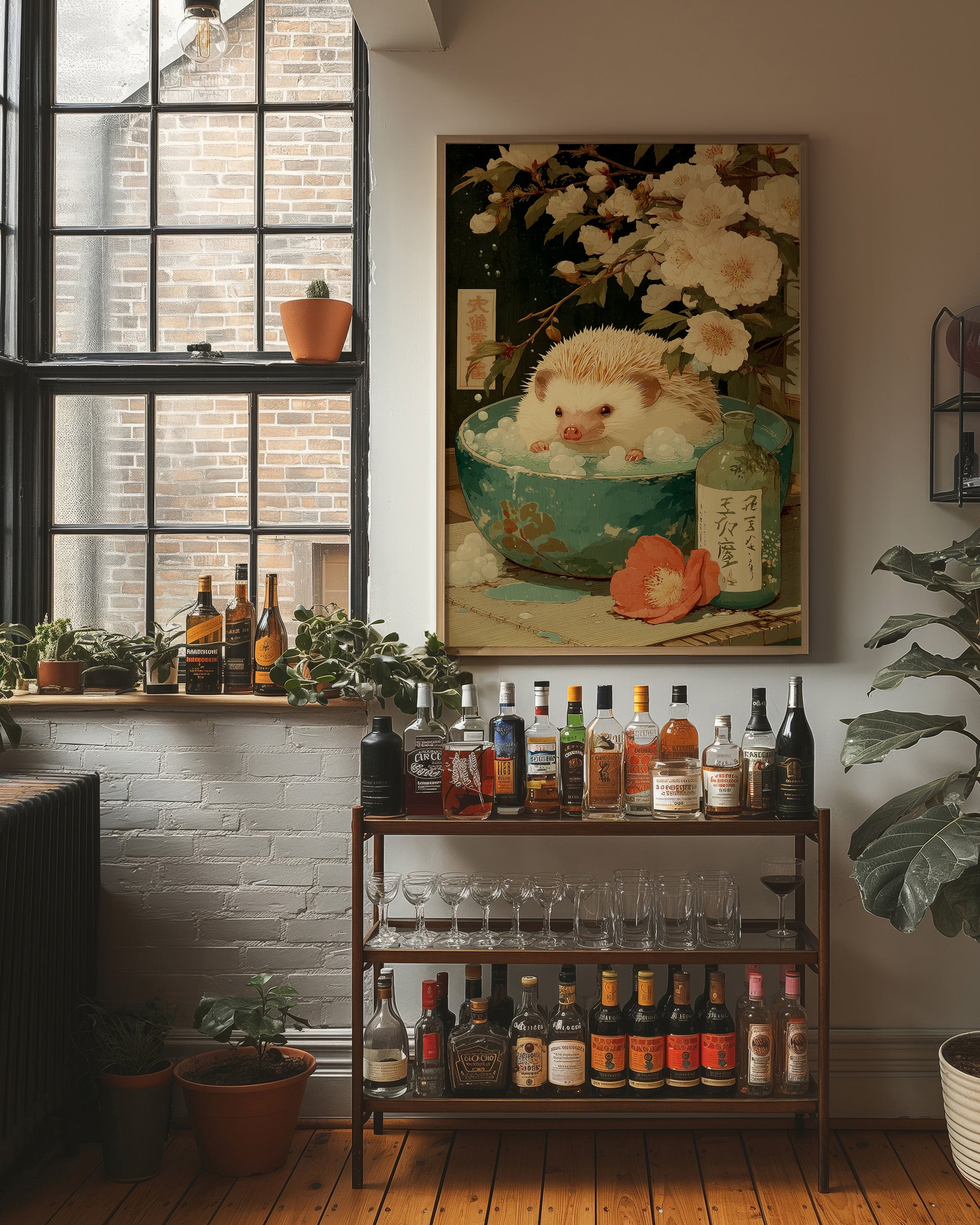 Hedgehog's Cherry Blossom Tea Party