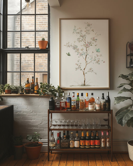 Butterflies Dance Through Cherry Light