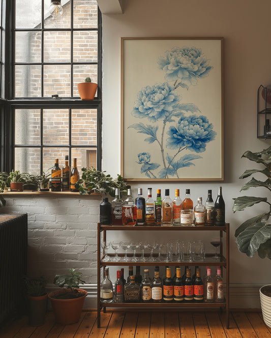 Blue Peonies Dance In Morning Light