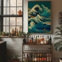 Ocean Swirls Dance With Golden Light