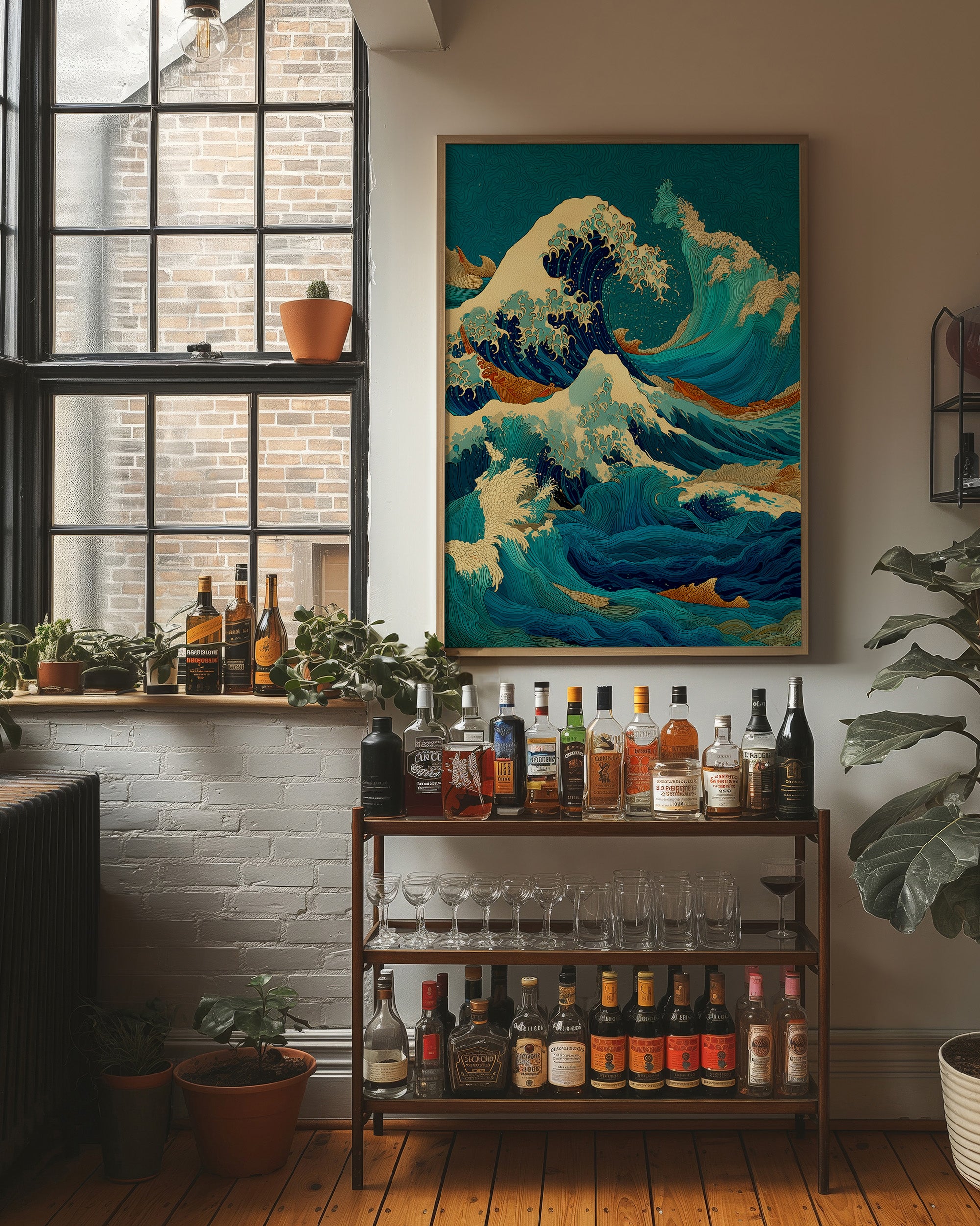 Ocean Swirls Dance With Golden Light