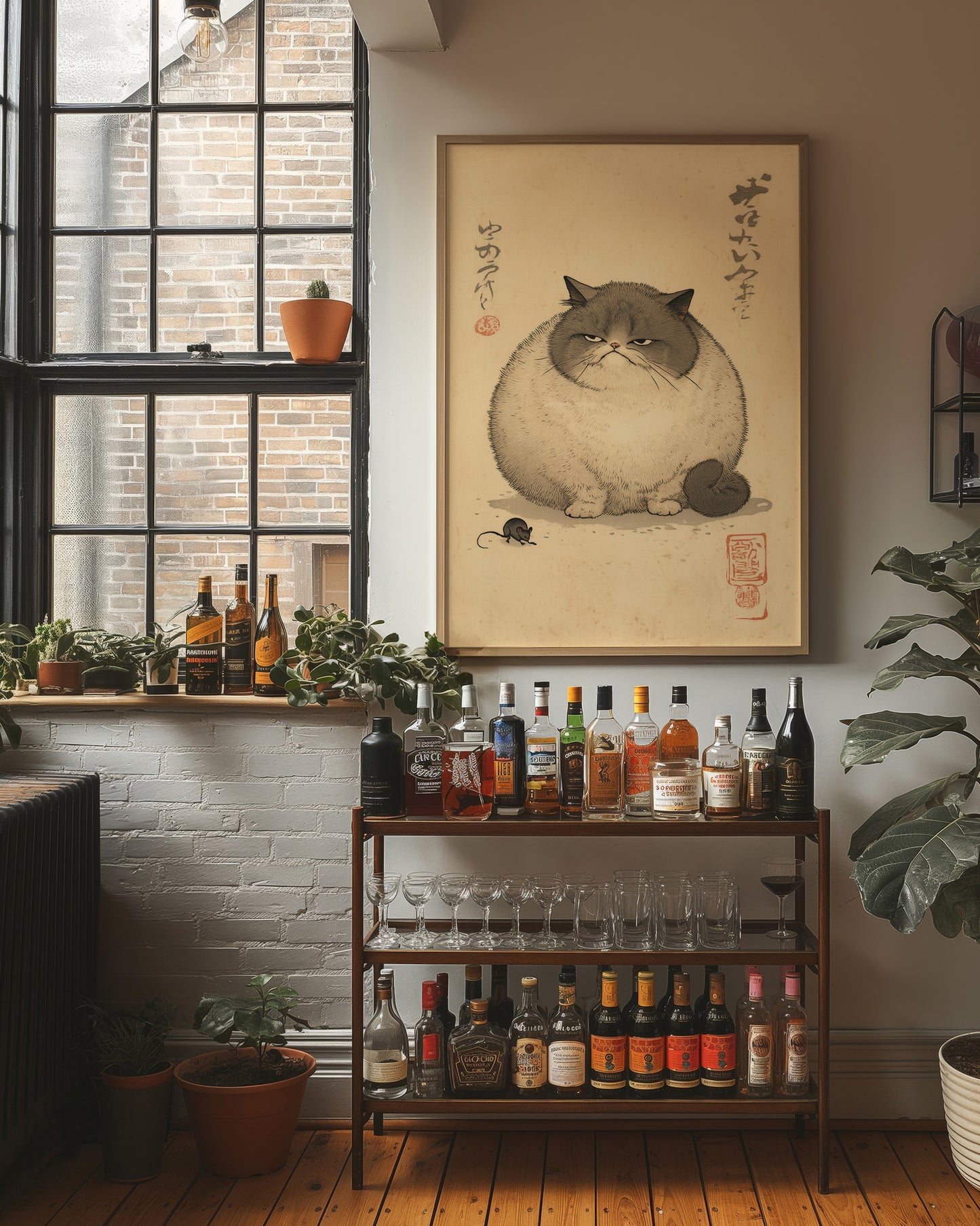 Grumpy Cat Meets Playful Mouse