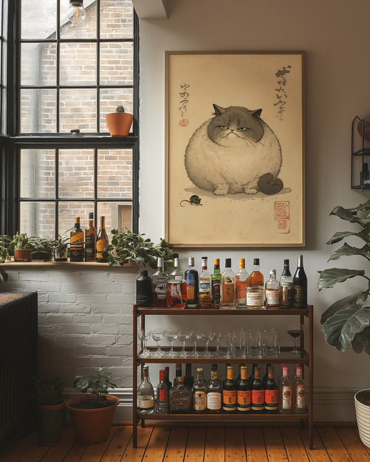 Grumpy Cat Meets Playful Mouse