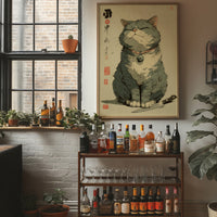 Smiling Cat Guards The Spirits Bar
